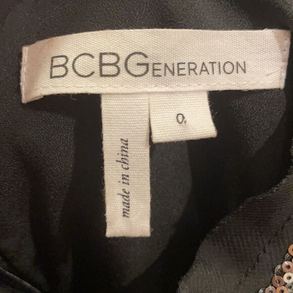 BCBGeneration Sequin Blue Frost Mini Dress - Picture 6 of 6